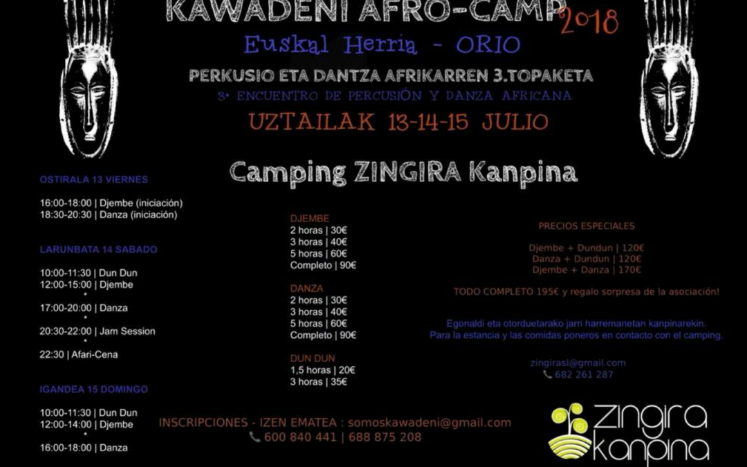 KAWADENI ENCUENTRO DE DANZA AFRICANA 2018